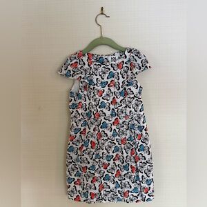 Milly Kids Dress with Butterfly Pattern - Coral, Blue, Black
